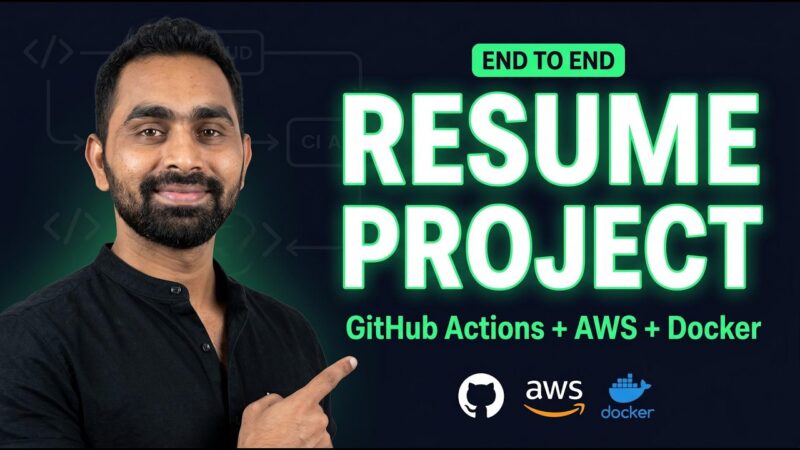 End-to-End DevOps Project for Resume | GitHub Actions + AWS + Docker + EKS