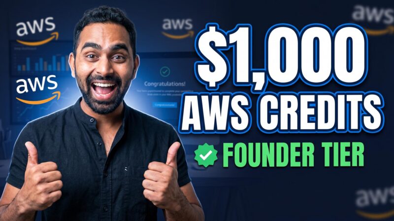 I Built an AI Startup to Get AWS Credits: How I Applied for AWS Activate Founder Tier and Qualified for $1,000 in AWS Credits